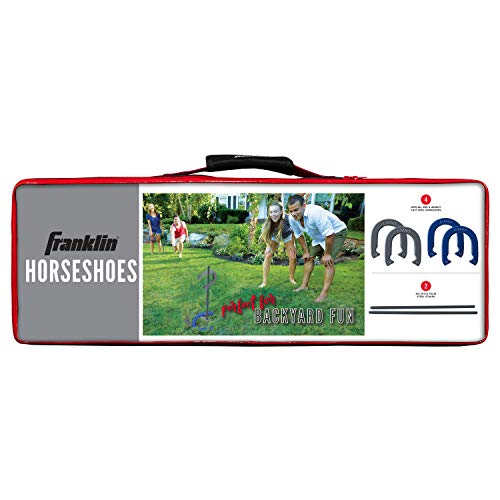 Franklin Sports Horseshoes Sets - Metal Horseshoe Game Sets for Adults + Kids - Official Weight Steel Horseshoes - Beach +...