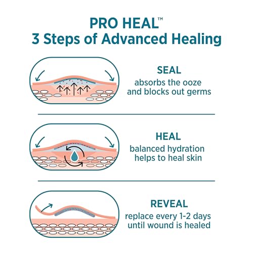 BAND-AID Brand Hydro Seal Adhesive Waterproof Bandages, Hydrocolloid Gel Patch for First Aid Support Better Healing for Mi...