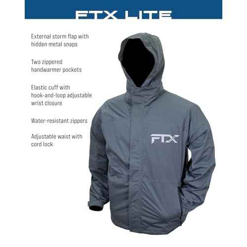 FROGG TOGGS mens Ftx Lite Rain Jacket ? Waterproof, Breathable, Stretch Comfort