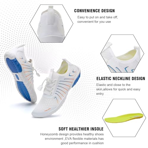 YALOX Water Shoes Men's Women's Swim Shoes Outdoor Beach Barefoot Quick-Dry Aqua Pool Socks Swimming Yoga Surfing Exercise