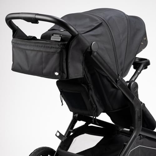 Tactical Baby Gear Stroller Caddy Organizer – Universal Fit Parent Console with Insulated Cup Holders, Cooler Pocket, Fron...