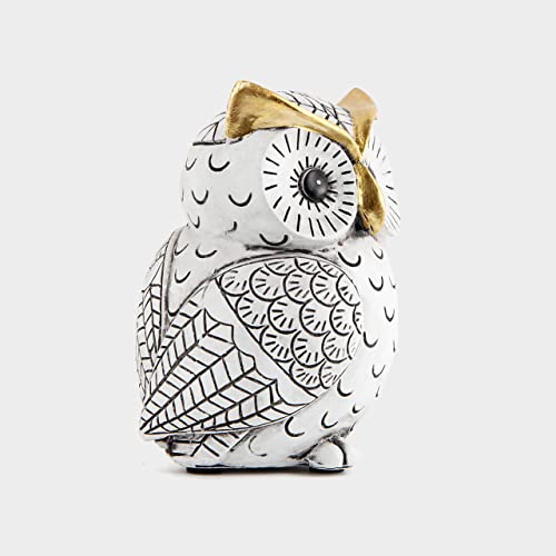 Owl Statue for Home Decor Accents,Owl Decor for Bookshelf Bedroom Living Room Office Table Desk Mantle TV Stand Boho Decor...