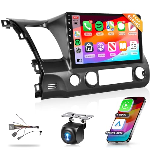 8 Core 4G+64G Car Radio Stereo for Honda Civic 2006-2011 with 10.1" 1280 * 720 IPS Touch Screen/DSP 46EQ/Wireless CarPlay/...