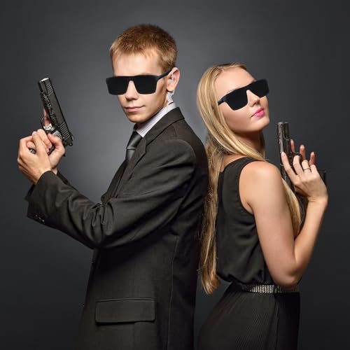 Horolam MIB Agent Costume Accessories, Secret Service Costume Set Spy Costume Accessories for Men Women Kids for Cosplay