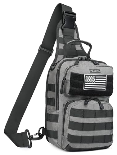 ATBP Tactical Sling Backpack With Holster Military Crossbody Bag for Men Single Shoulder Back Pack 10L