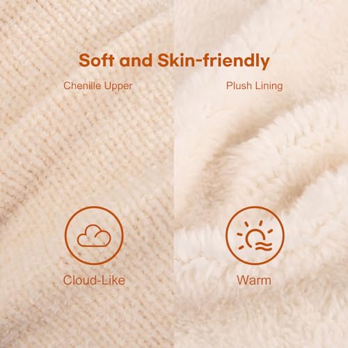 LongBay Women's Cozy Winter Slipper Boots Warm Chenille Knit Bootie Memory Foam Non-Slip Indoor Outdoor House Shoes