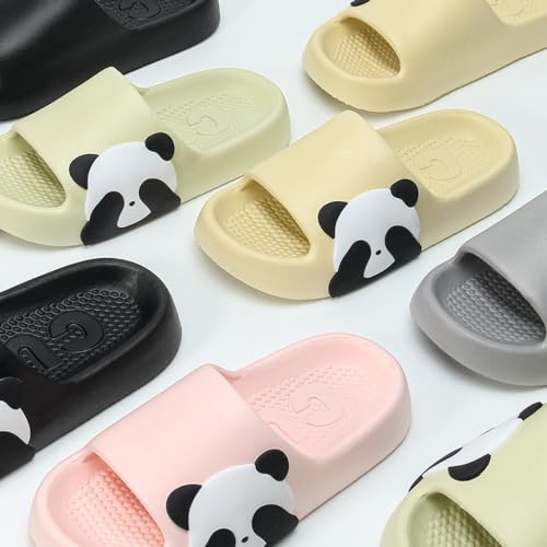 NTRUEML Panda Slippers - Cute Cartoon Indoor Outdoor Wear for Couples - EVA Bathroom Slippers