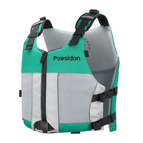 Poseidon Adjustable Water Safety Life Jacket - Classic Unisex Design with Front/Rear Storage Compartments for Multiple Wat...