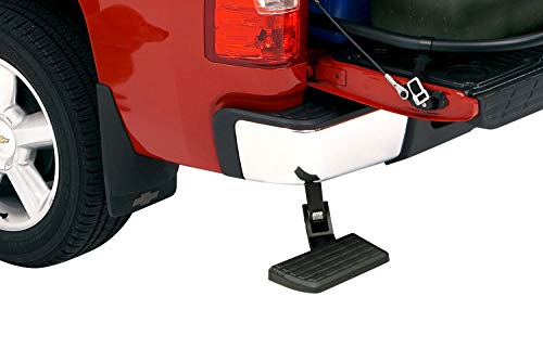 AMP Research 75306-01A BedStep Rear Bumper Access Black Not Compatible w/Dual Exhaust