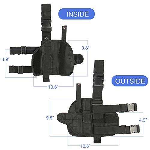 Nehostertfy Drop Leg Holster, Right Handed Tactical Thigh Pistol Gun Holster Leg Harness
