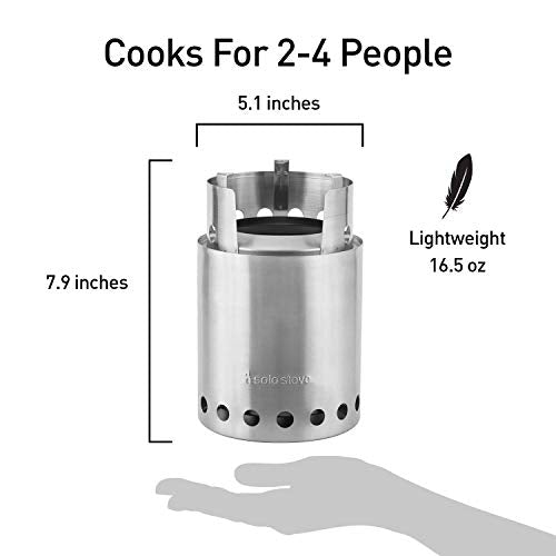 Solo Stove Titan Camping Stove Portable Stove for Backpacking and Outdoor Cooking Great Stainless Steel Camping Backpackin...