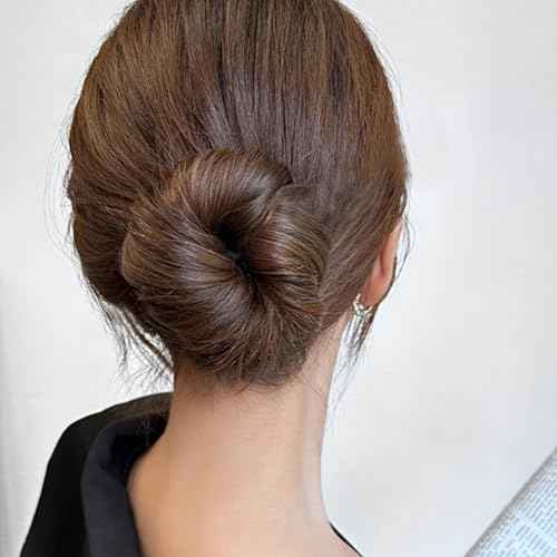 10PCS Hair Bun Maker for Women, Magic Snap Roll Sponge Curler Clips, Easy Donut Maker for Easy Bun Twister, Ballet Buns, French Twist, Updo's, Waves & more - Strong, Flexible, Reusable