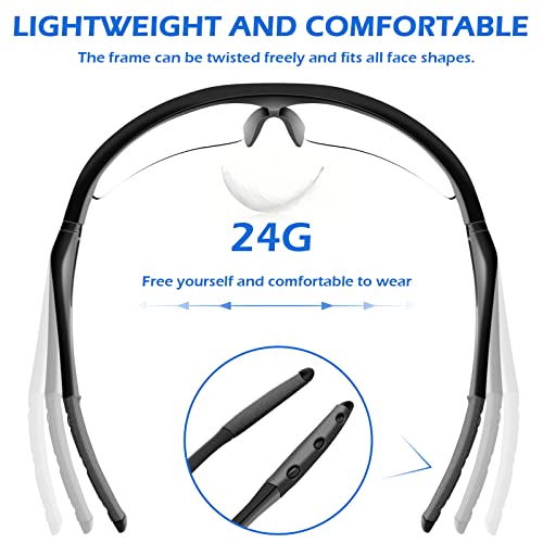 OXG 12 Pack Safety Glasses, ANSI Z87.1 Impact Resistant Anti-Scratch Safety Goggles for Men Women Youth