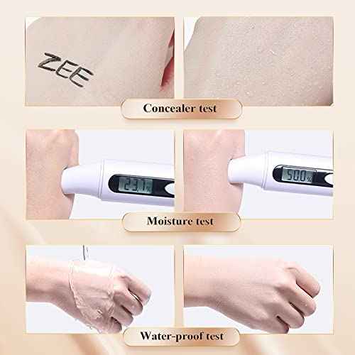 Mushroom Head Air Cushion CC Cream Strong Concealer, Moisturizing BB Cream Makeup Base Primer Even Skin Tone for All Skin Types, Face Makeup Cushion Foundation Long Lasting (Buff Beige)