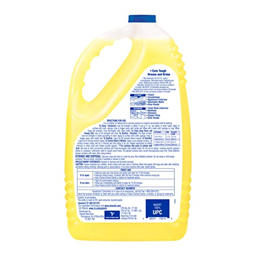 Lysol Multi-Surface Cleaner, Sanitizing and Disinfecting Pour, to Clean and Deodorize, Sparkling Lemon and Sunflower Essen...