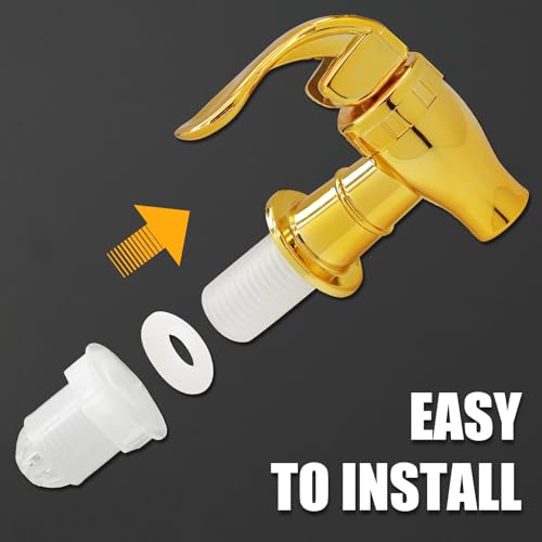 Bonsicoky 4 Pack Replacement Spigot for Beverage Dispenser - BPA Free Cooler Faucet with Filter Function - Push Style Spig...