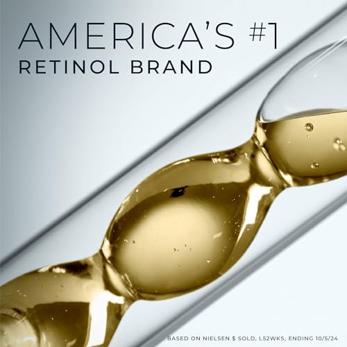 RoC Retinol Correxion Anti-Aging Wrinkle Night Serum, Daily Line Smoothing Skin Care Treatment for Fine Lines, Post-Acne Scars, 30 Individual Capsules, Unscented, 0.35 Fl Oz