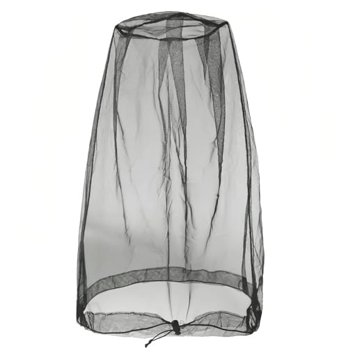 Premium Mosquito Head Net with Drawstring - Extra Fine Mesh & Breathable Design for Camping, Hiking, Fishing | Adjustable ...