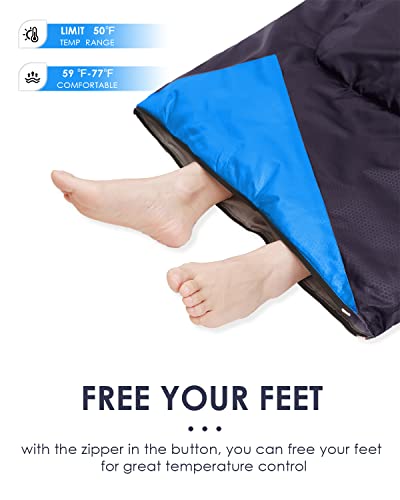 Sleeping Bags for Adults Cold Weather - 20 Degree Big&Tall Size Backpacking Lightweight Waterproof for Girls Boys Mens Tee...