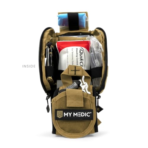 MY MEDIC TFAK Trauma First Aid Kit - Emergency Medical Rescue Gear Bag & Tactical Survival Supplies for Hunting, Hiking, C...