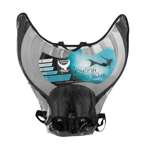 Mermaid Linden Adult Monofin - BLK/SIL