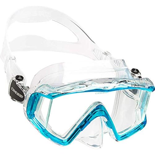 Cressi Panoramic Wide View Mask & Dry Snorkel Kit for Snorkeling, Scuba Diving - Pano 3 & Supernova Dry: Designed in Italy