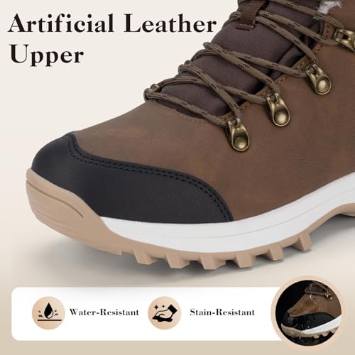 Mishansha Winter Boots for Women Water-Resistant Warm Snow Boots with Fur Lining Non Slip Sole for Outdoor Cold Weather Hi...
