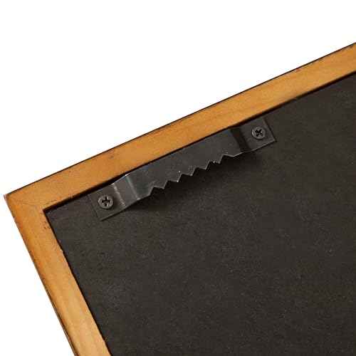Flash Furniture Banks Jersey Display Case, Hanging PVC Tube, Velvet Lined Back, Foam Sheet Insert, Acrylic Window, Anti-Theft Lock with Keys, 24x36, Rustic Brown