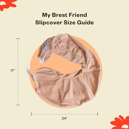 My Brest Friend Nursing Pillow - Deluxe - Enhanced Comfort w/ Slipcover - Ergonomic Breastfeeding Pillow For Ultimate Supp...