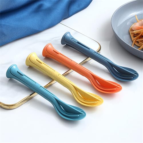 Reusable Travel Utensils Case 3 Sets Knives Fork Spoon for Lunch Box Accessories Camping Flatware Sets Daily Use Outdoor