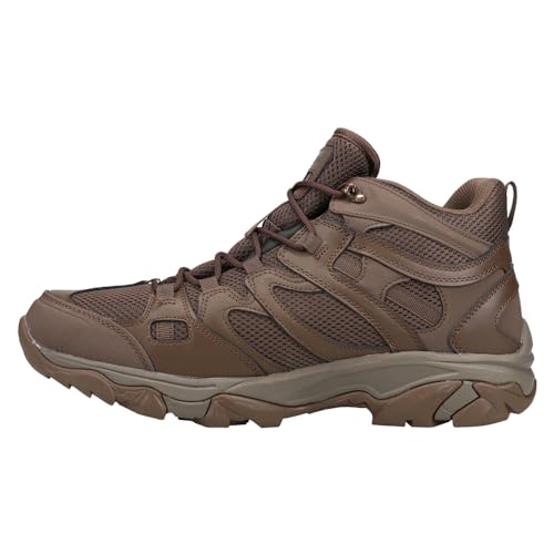 Hi-Tec Mens Ht Ravus Mid Wp Lace Up Hiking Hiking Casual Boots Ankle - Brown