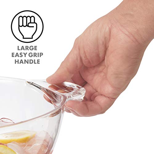 OGGI Acrylic Square Ice Bucket - Clear Beverage Cooler w/Handles, Wine Cooler, Beer Chiller, Ideal Drink Buckets for Parti...
