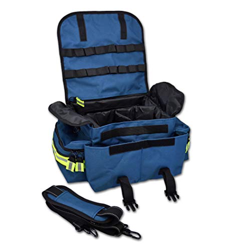 Lightning X Personalized First Responder EMT EMS Trauma Bag w/Stocked First Aid Fill Kit B & Custom Embroidered Name Patch...