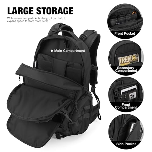 Mardingtop 35L Molle Tactical Military Backpack with Hydration Bladder for Men