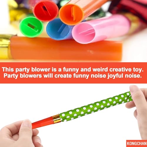 25pcs Party Blowers,Colourful Noisemakers Party Blowouts Squawkers Fringed Noise Maker,Birthday Noisemakers Birthday Blow ...
