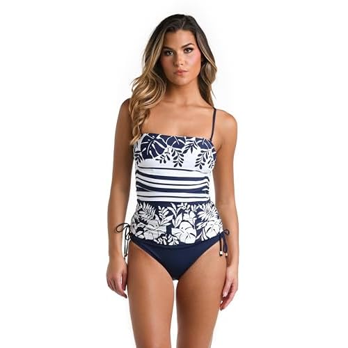 La Blanca Womens Bandeau Tankini Swimsuit Top
