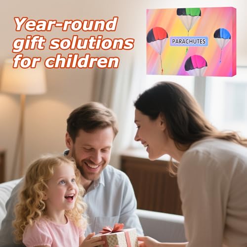 Valentines Day Gifts for Kids Parachute Toys: Easter Basket Stuffers Outdoor Toys, Birthday for Teenagers 3 4 5 6 7 8 9 10...