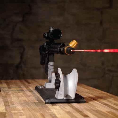 Professional Laser Bore Sighter with Magnetic Connection, Multiple Caliber Usage and Storage Case for Scope Mounting, Gunsmithing and Maintenance