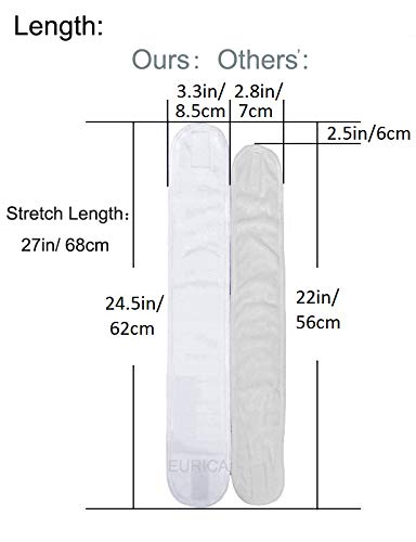 EUICAE Spa Headband, 6 Pack White - Non-slip Stretchable Washable Makeup Headband for Face Wash Facial Treatment, Fits Al...
