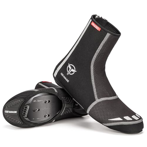 GEWAGE Cycling Shoe Covers -Warm Bike Shoe Covers - Windproof Mountain Road Cycling Overshoes - Cycling Shoe Cover for Men...