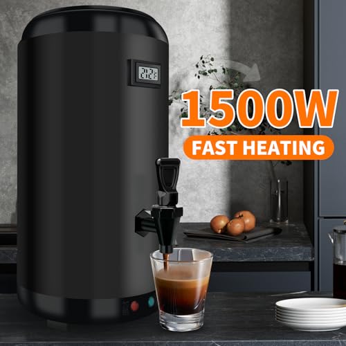 Nalison Electric Heating Insulated Beverage Dispenser-12 L/3.2 Gallon Hot Drink Beverage for Catering-Stainless Steel Hot ...