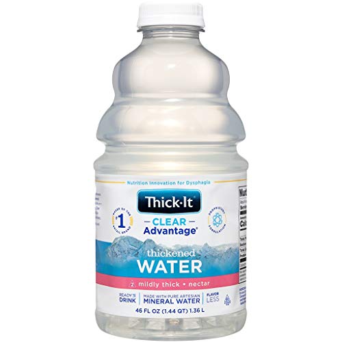 Thick-It Clear Advantage Mildy Thick Water, Nectar Consistency, Ready-to-Drink, Digestible Swallowing Aid, Hydration on th...