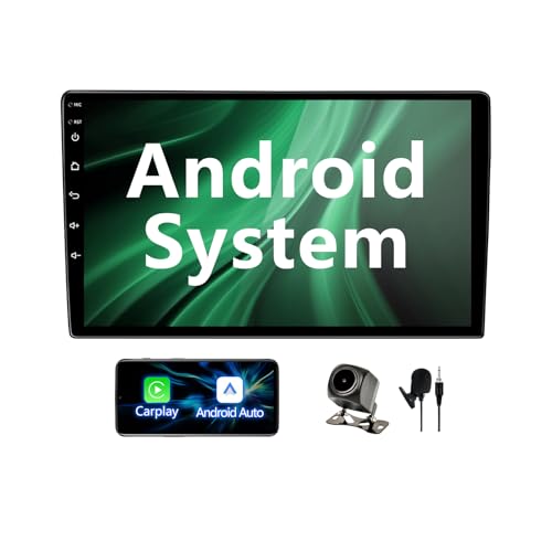BINIZE Android Double Din 10.1 Inch Touch Screen Bluetooth Car Radio,Radio with Wireless Carplay＆Android Auto,GPS Navigati...
