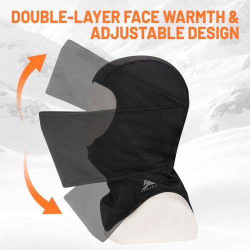 GXCROR Winter Balaclava Ski Mask,Windproof & Thermal,Face Mask for Skiing,Motorcycling,Fishing,Running