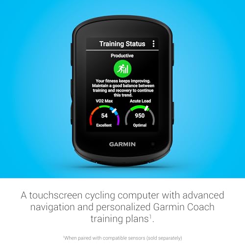 Garmin Edge 840, Compact GPS Cycling Computer with Touchscreen and Buttons, Targeted Adaptive Coaching, Advanced Navigatio...