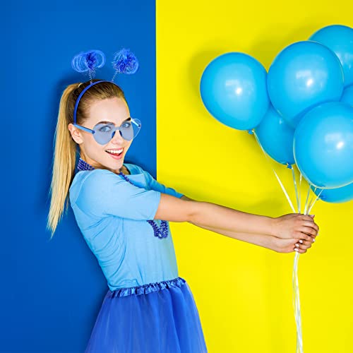 Canlierr Women Tutu Costume Set Include Headband Necklace Sunglasses 5 Layered Multicolor Tulle Skirt for Party