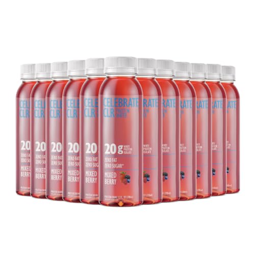 Celebrate Vitamins Celebrate CLR Whey Isolate Protein Water, Mixed Berry - 20g Protein, Ready to Drink - Gluten Free and S...