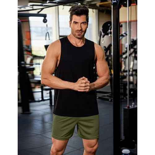 COOFANDY Men's 2 Pack Gym Workout Shorts 5 Inch Mesh Athletic Shorts Quick Dry Running Shorts with Pockets