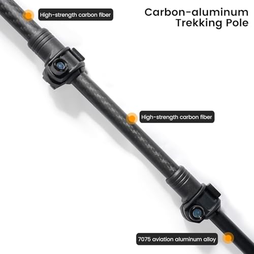 3FULGEAR Trekking Poles, Lightweight Telescopic Hiking Poles with EVA Handle Walking Sticks for Camping, Climbing, Backpac...