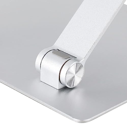 Amazon Basics Sturdy and Portable Ergonomic Laptop Stand for Desk, Adjustable Riser, Fits all Laptops and Notebooks up to ...